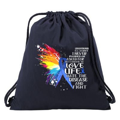 I Choose To Love Life And Fight Funny Gift Drawstring Bag