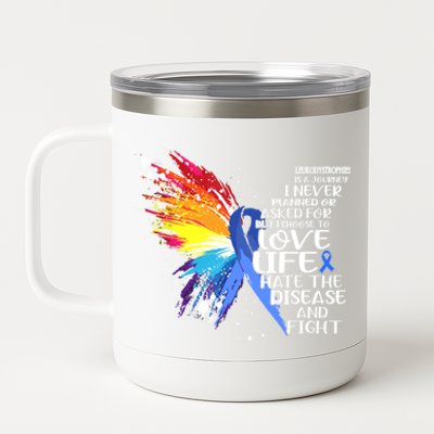 I Choose To Love Life And Fight Funny Gift 12 oz Stainless Steel Tumbler Cup