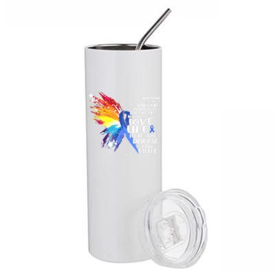 I Choose To Love Life And Fight Funny Gift Stainless Steel Tumbler