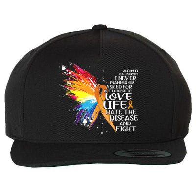 I Choose To Love Life And Fight Gift Wool Snapback Cap