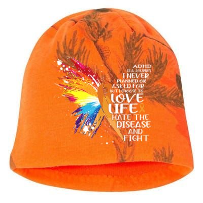 I Choose To Love Life And Fight Gift Kati - Camo Knit Beanie