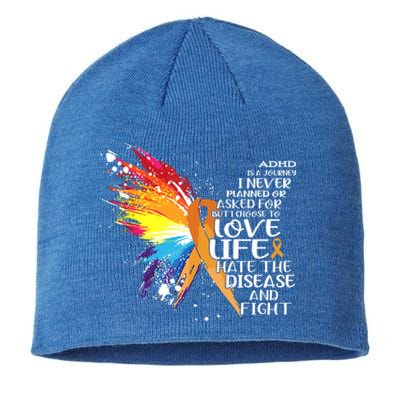 I Choose To Love Life And Fight Gift Sustainable Beanie