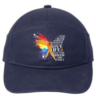 I Choose To Love Life And Fight Gift 7-Panel Snapback Hat