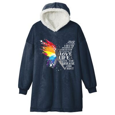 I Choose To Love Life And Fight Meaningful Gift Hooded Wearable Blanket