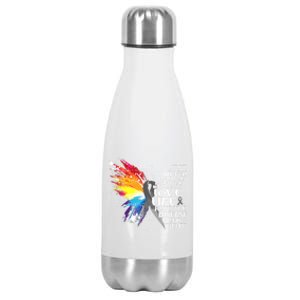 I Choose To Love Life And Fight Meaningful Gift Stainless Steel Insulated Water Bottle