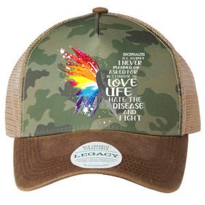 I Choose To Love Life And Fight Cool Gift Legacy Tie Dye Trucker Hat