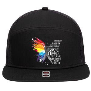 I Choose To Love Life And Fight Cool Gift 7 Panel Mesh Trucker Snapback Hat