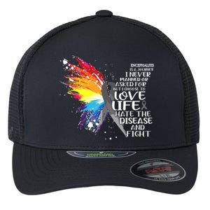 I Choose To Love Life And Fight Cool Gift Flexfit Unipanel Trucker Cap