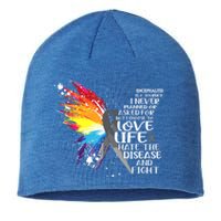 I Choose To Love Life And Fight Cool Gift Sustainable Beanie