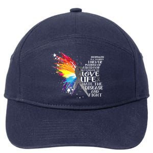 I Choose To Love Life And Fight Cool Gift 7-Panel Snapback Hat