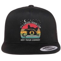 ItS Called Trash Can Not Trash Cannot Retro Vintage Raccoon Flat Bill Trucker Hat