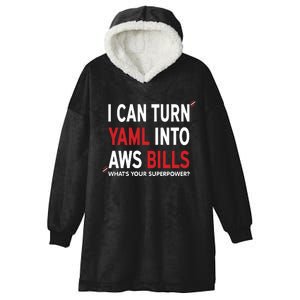 I Can Turn Yaml Into Aws Bill.S Hooded Wearable Blanket