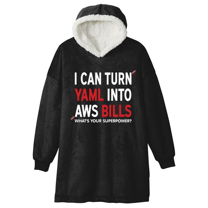 I Can Turn Yaml Into Aws Bill.S Hooded Wearable Blanket