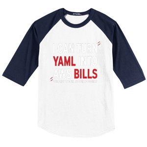 I Can Turn Yaml Into Aws Bill.S Baseball Sleeve Shirt