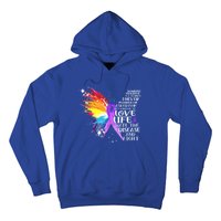 I Choose To Love Life And Fight Funny Gift Hoodie