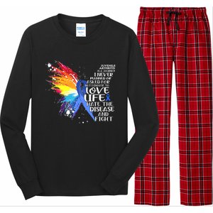 I Choose To Love Life And Fight Gift Long Sleeve Pajama Set