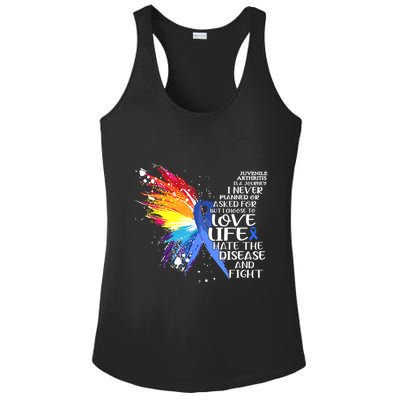 I Choose To Love Life And Fight Gift Ladies PosiCharge Competitor Racerback Tank