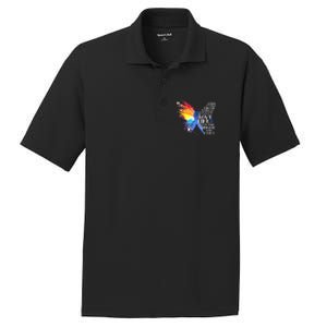 I Choose To Love Life And Fight Gift PosiCharge RacerMesh Polo