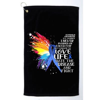 I Choose To Love Life And Fight Gift Golf Towel