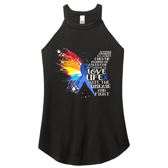 I Choose To Love Life And Fight Gift Women's Perfect Tri Rocker Tank