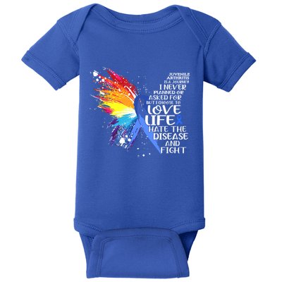 I Choose To Love Life And Fight Gift Baby Bodysuit