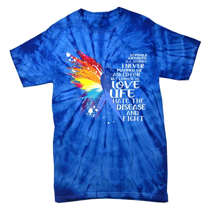 I Choose To Love Life And Fight Gift Tie-Dye T-Shirt