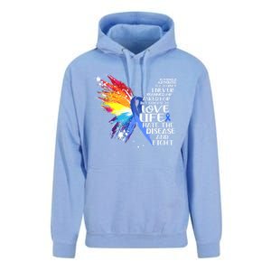 I Choose To Love Life And Fight Gift Unisex Surf Hoodie