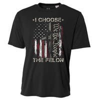 I Choose The Felon Funny Trump 2024 Voting Convicted Felon Cooling Performance Crew T-Shirt