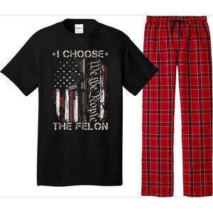 I Choose The Felon Funny Trump 2024 Voting Convicted Felon Pajama Set