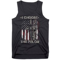 I Choose The Felon Funny Trump 2024 Voting Convicted Felon Tank Top