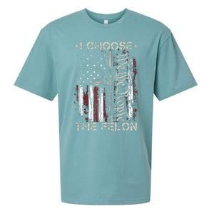 I Choose The Felon Funny Trump 2024 Voting Convicted Felon Sueded Cloud Jersey T-Shirt