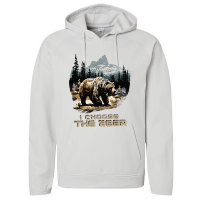 I Choose The Bear Performance Fleece Hoodie