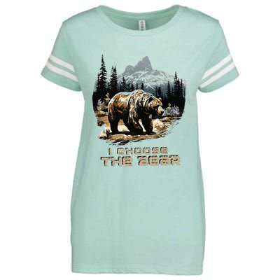 I Choose The Bear Enza Ladies Jersey Football T-Shirt