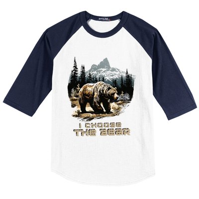 I Choose The Bear Baseball Sleeve Shirt