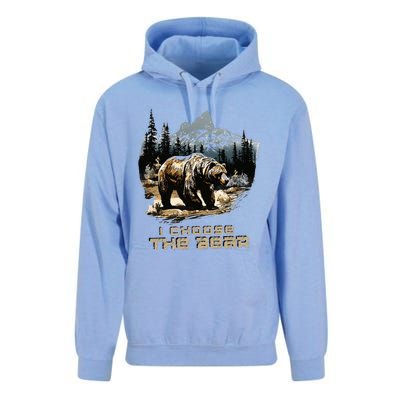 I Choose The Bear Unisex Surf Hoodie