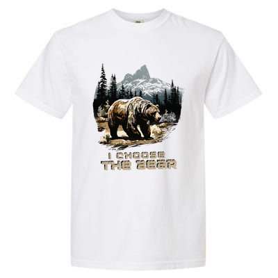 I Choose The Bear Garment-Dyed Heavyweight T-Shirt