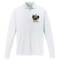 I Choose The Bear Performance Long Sleeve Polo