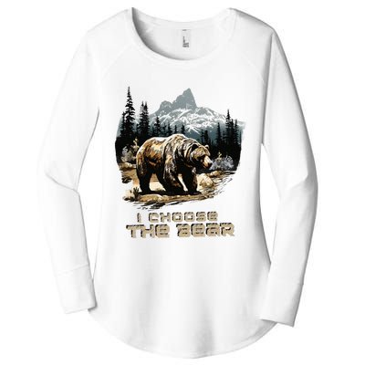 I Choose The Bear Women's Perfect Tri Tunic Long Sleeve Shirt