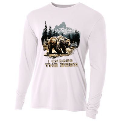 I Choose The Bear Cooling Performance Long Sleeve Crew