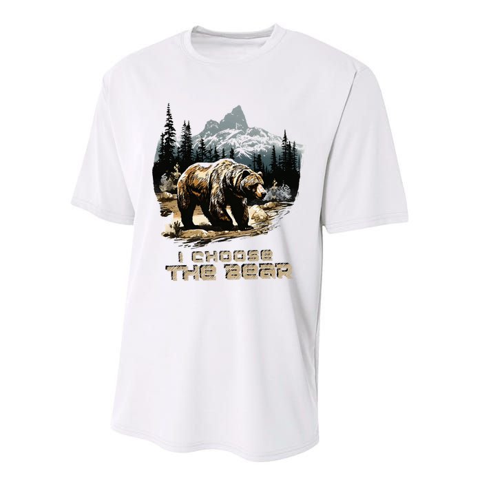 I Choose The Bear Performance Sprint T-Shirt