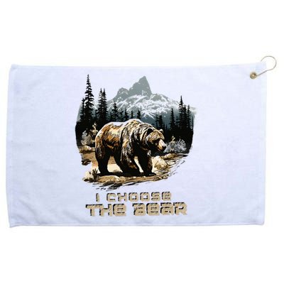 I Choose The Bear Grommeted Golf Towel