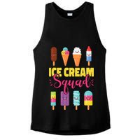 Ice Cream Team Cone Popsicle Ice Cream Squad Ladies PosiCharge Tri-Blend Wicking Tank