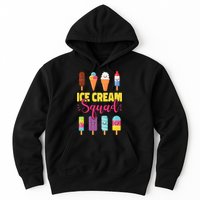 Ice Cream Team Cone Popsicle Ice Cream Squad Hoodie