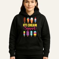 Ice Cream Team Cone Popsicle Ice Cream Squad Hoodie