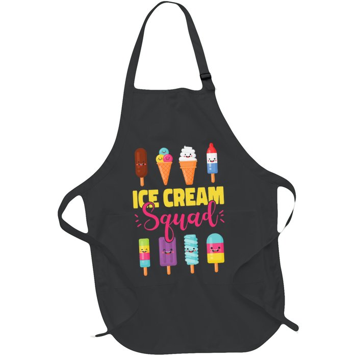 Ice Cream Team Cone Popsicle Ice Cream Squad Apron