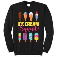 Ice Cream Team Cone Popsicle Ice Cream Squad Sweatshirt