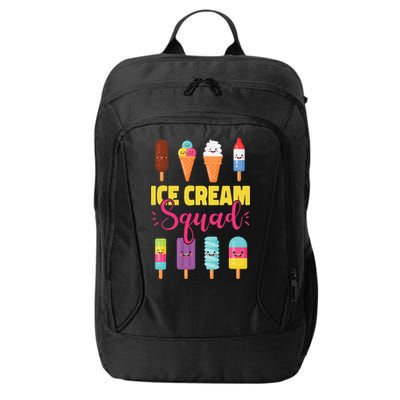 Ice Cream Team Cone Popsicle Ice Cream Squad City Backpack
