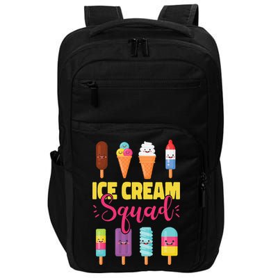 Ice Cream Team Cone Popsicle Ice Cream Squad Impact Tech Backpack