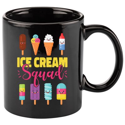 Ice Cream Team Cone Popsicle Ice Cream Squad 11oz C Handle Ceramic Mug