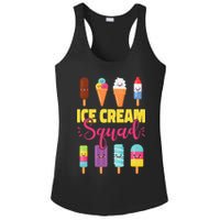 Ice Cream Team Cone Popsicle Ice Cream Squad Ladies PosiCharge Competitor Racerback Tank